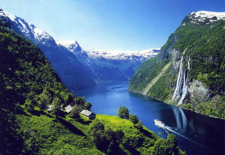 Europe Boats Rivers Fjord Wallpaper High Quality