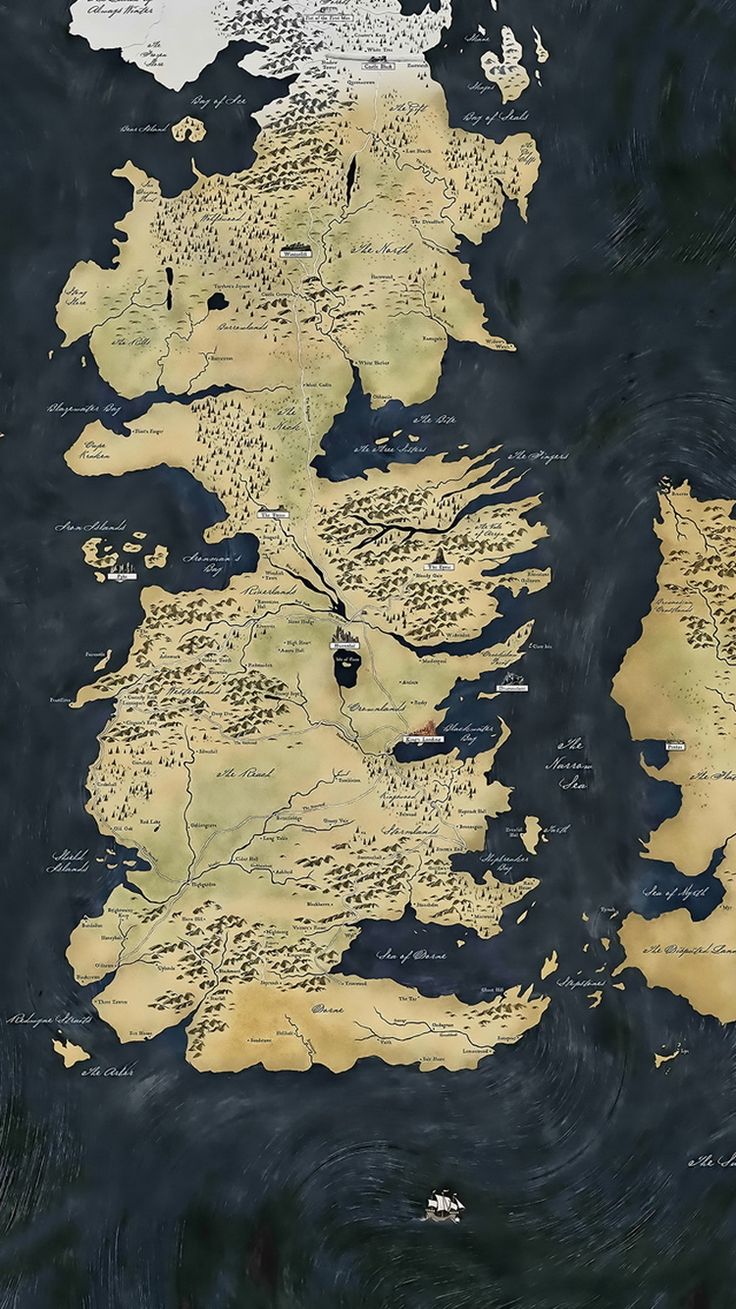 Game Of Thrones Map iPhone Wallpaper