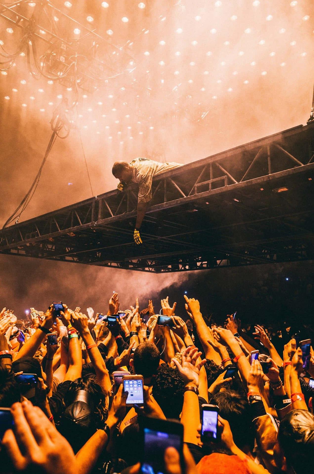 Download Kanye West and his new iPhone Wallpaper