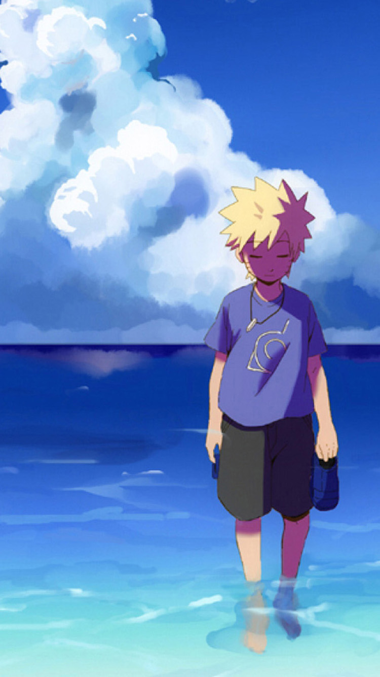 Naruto Seaside iPhone Wallpaper Background And Themes