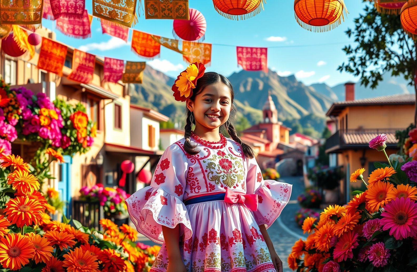 Mexican Girl Wallpaper