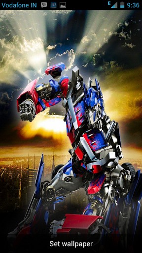 Transformers Live Wallpaper Screenshot For Android