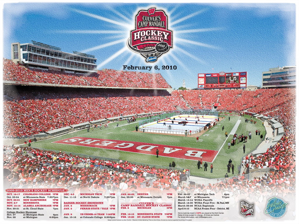 Culvers Camp Randall Hockey Classic desktop wallpapers available