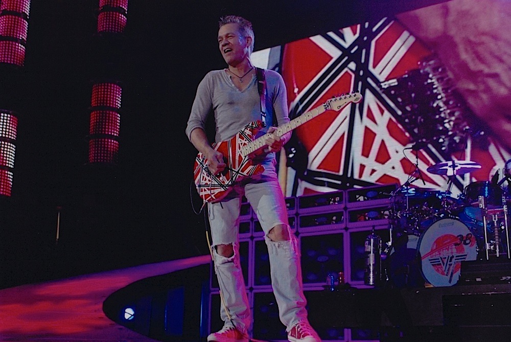 Van Halen Eddie Concert Played Guitar Screenused