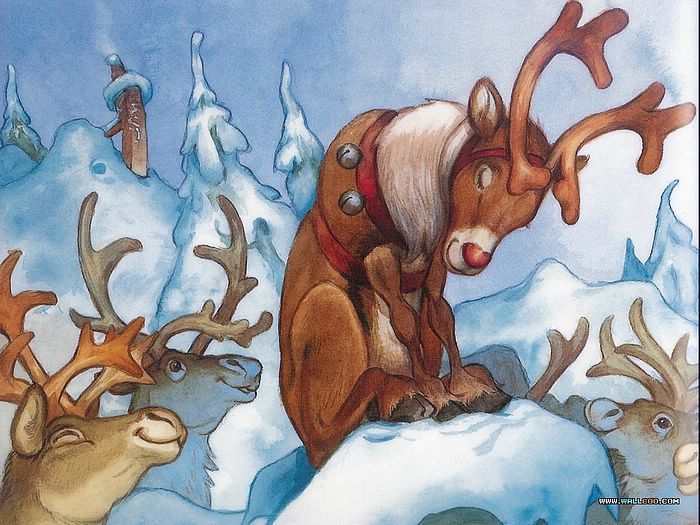 Wallpaper Of Rudolph The Red Nosed Reindeer Story Book