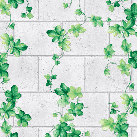 Home Self Adhesive Wallpaper Brick Ivy Gray