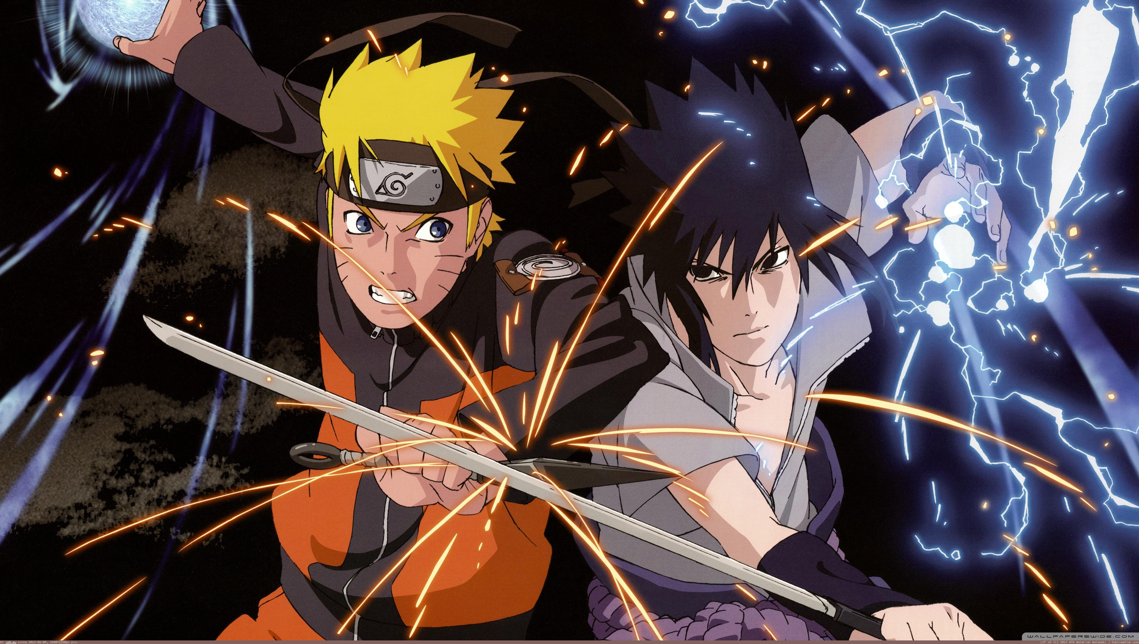 Art 3d Background Naruto Vs Sasuke Wallpaper HD
