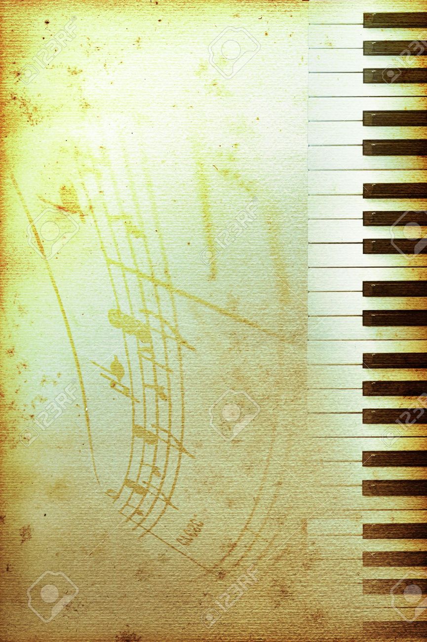Old Mouldy Piano Blues Or Jazz Background Stock Photo Picture And