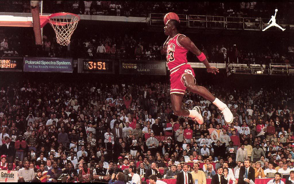 MJ Free Throw Line Dunk BasketBALL Michael jordan basketball