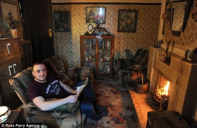 Free Download Whiteside In The Living Room Of His Home In