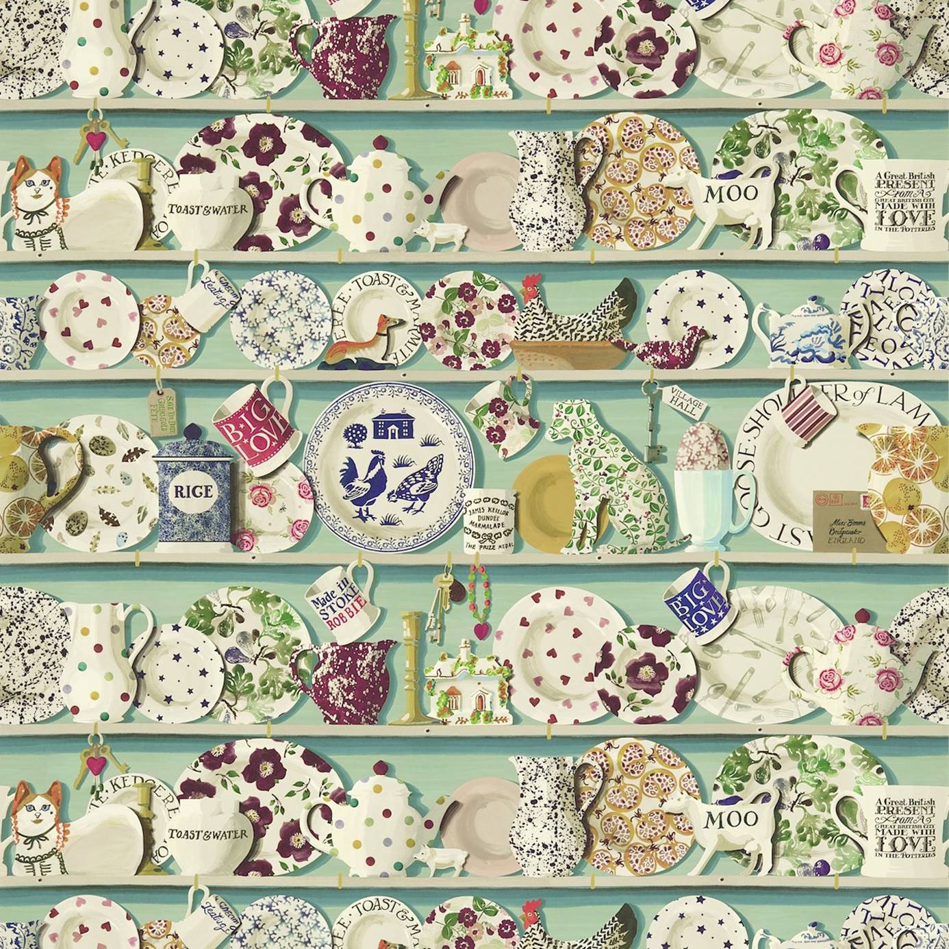 Sanderson Emma Bridgewater Fabrics Wallpaper The Dresser