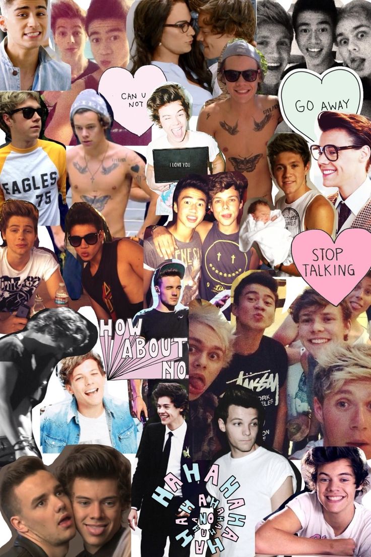 5sos And One Direction Collage Wallpaper
