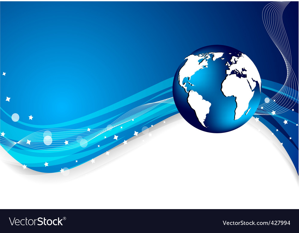 Vector Background With Globe Royalty Image