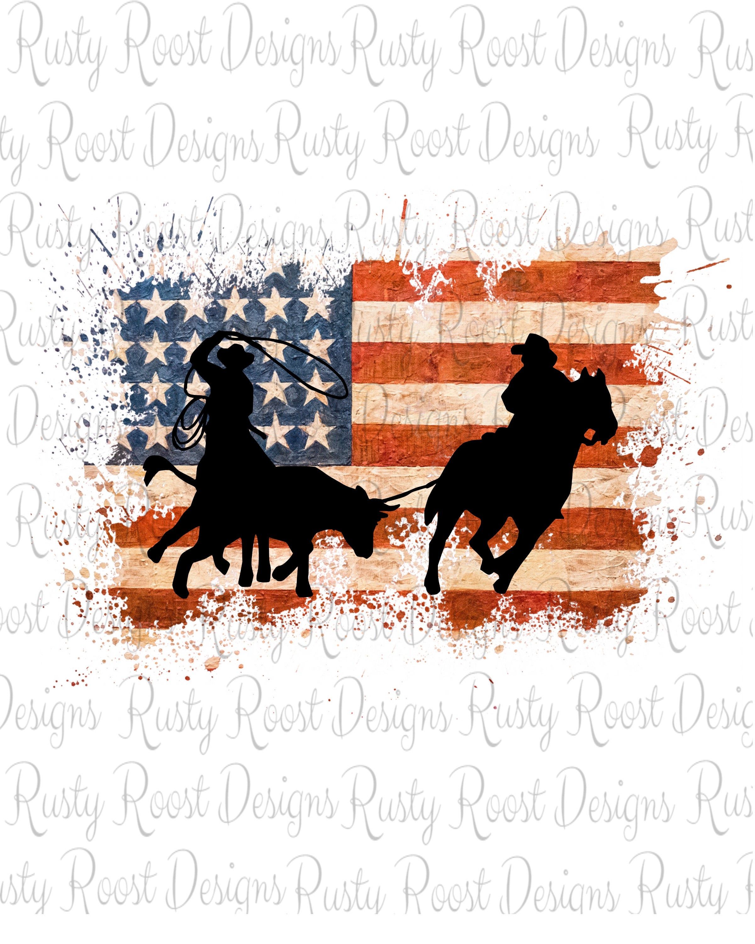 Team Roping Png Rodeo Sublimation Designs S Digital