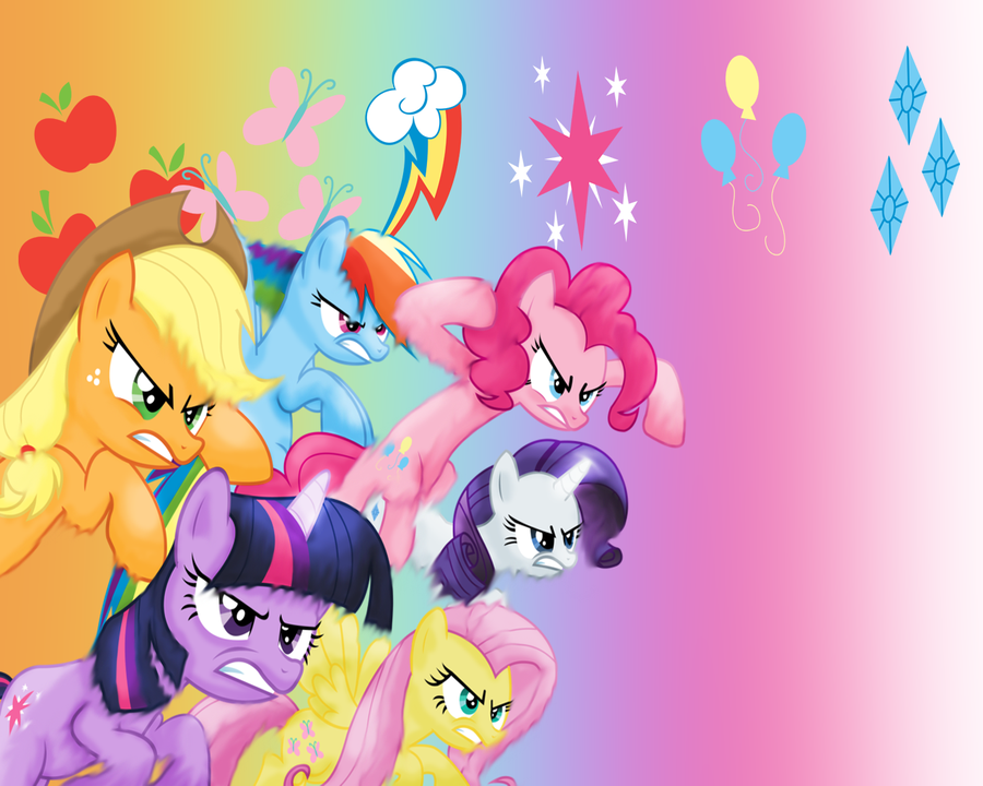 Mlp Background Ponies Mane Wallpaper By