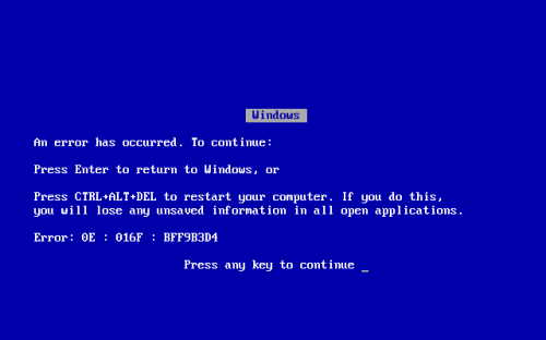 Bsod Wallpaper 1920x1080 Windows 98 blue screen of