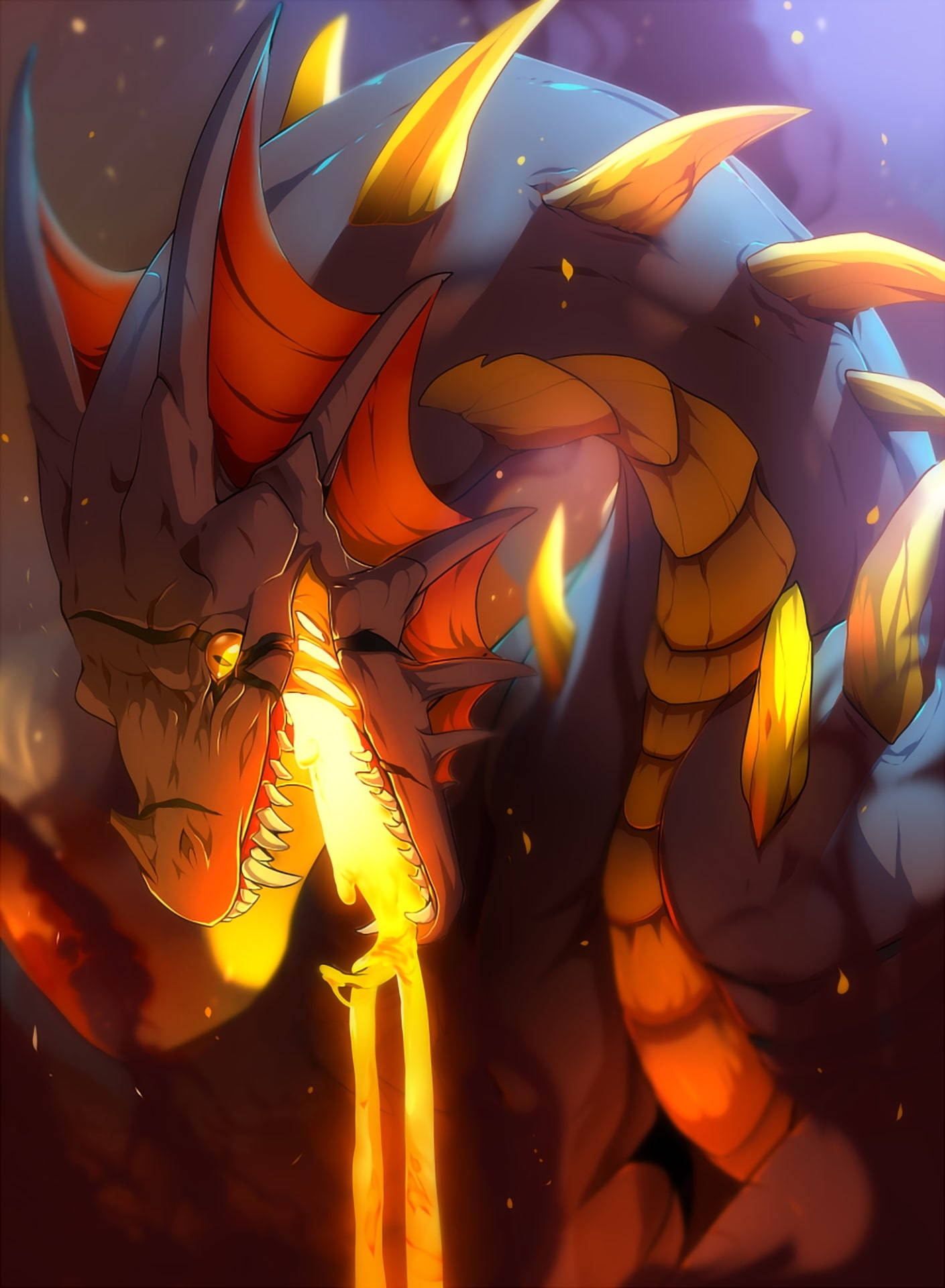 Lava Dragon Wallpaper