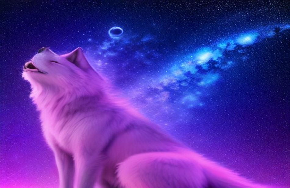 Galaxy Wolf Wallpaper