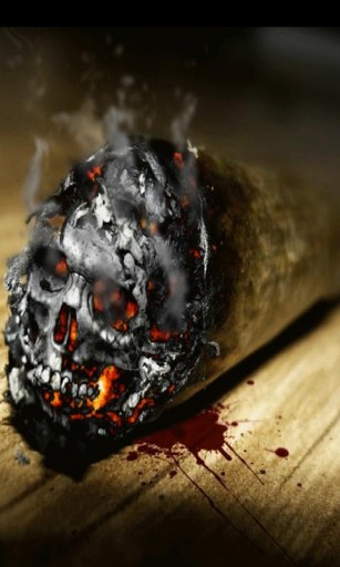 Ash Like Weed Live Wallpaper Watch The Shape Skull In Smoke