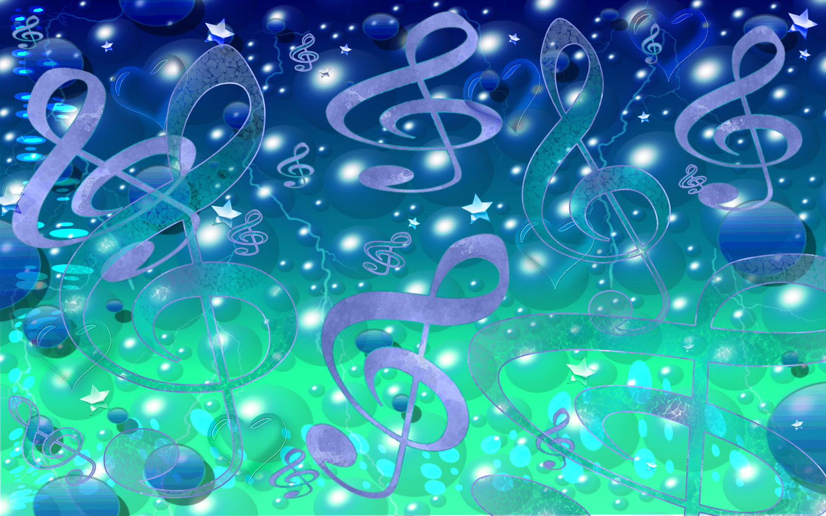 Blue Music Wallpaper Which Is Under The