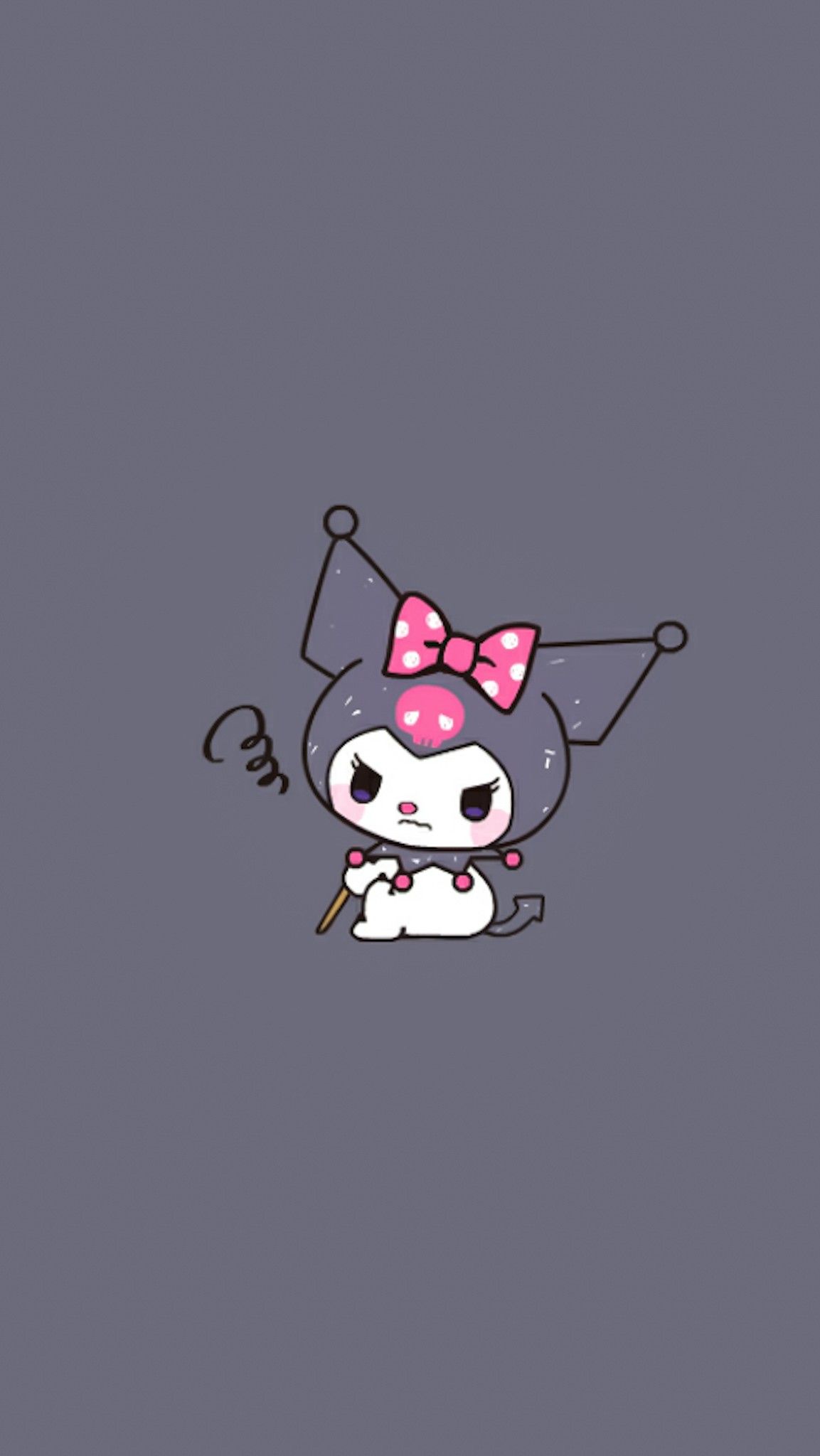 Aekkalisa On Kuromi Bg Hello Kitty iPhone Wallpaper