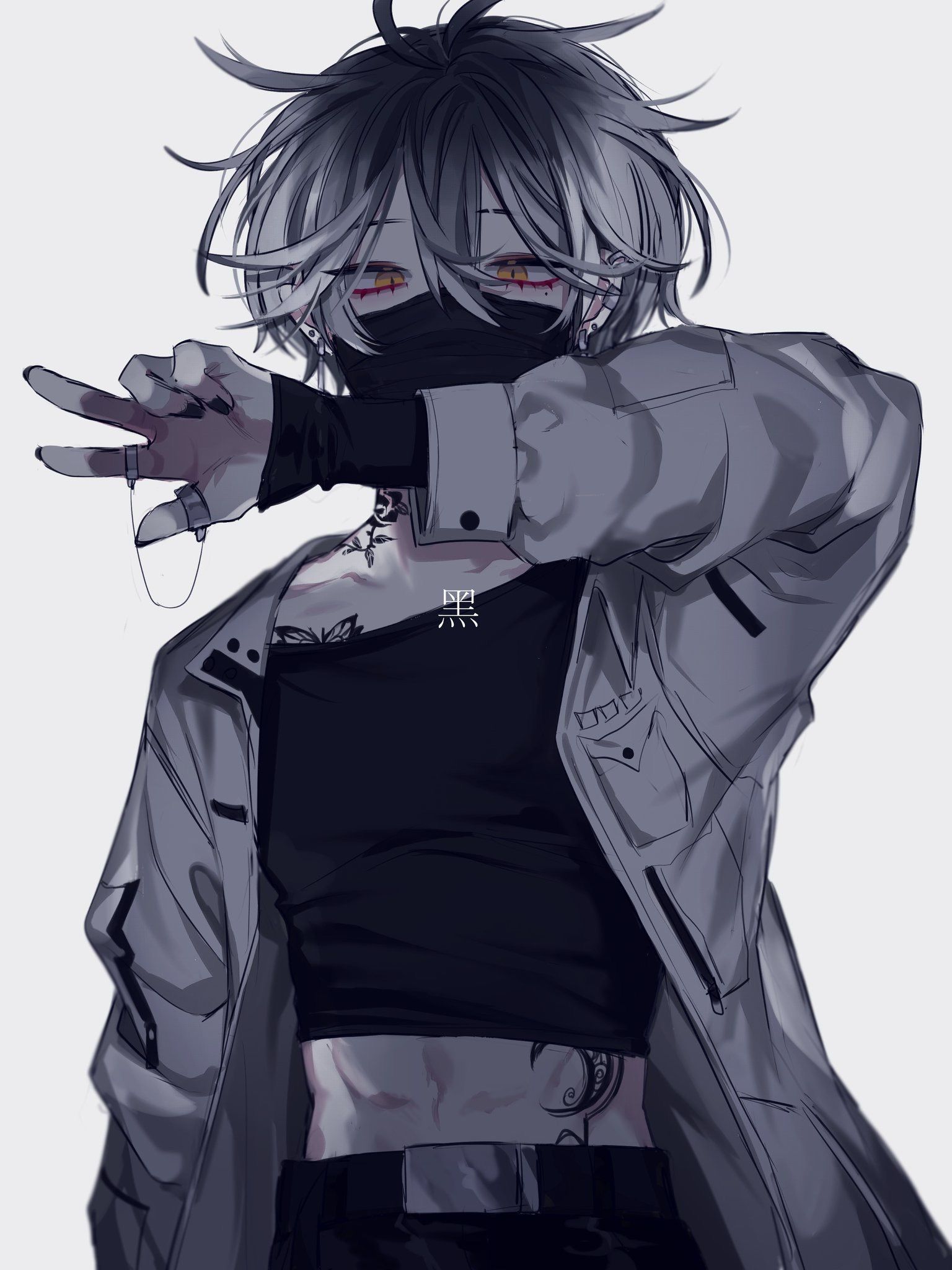 Aesthetic Mysterious Badass Anime Demon Boy Wallpaper