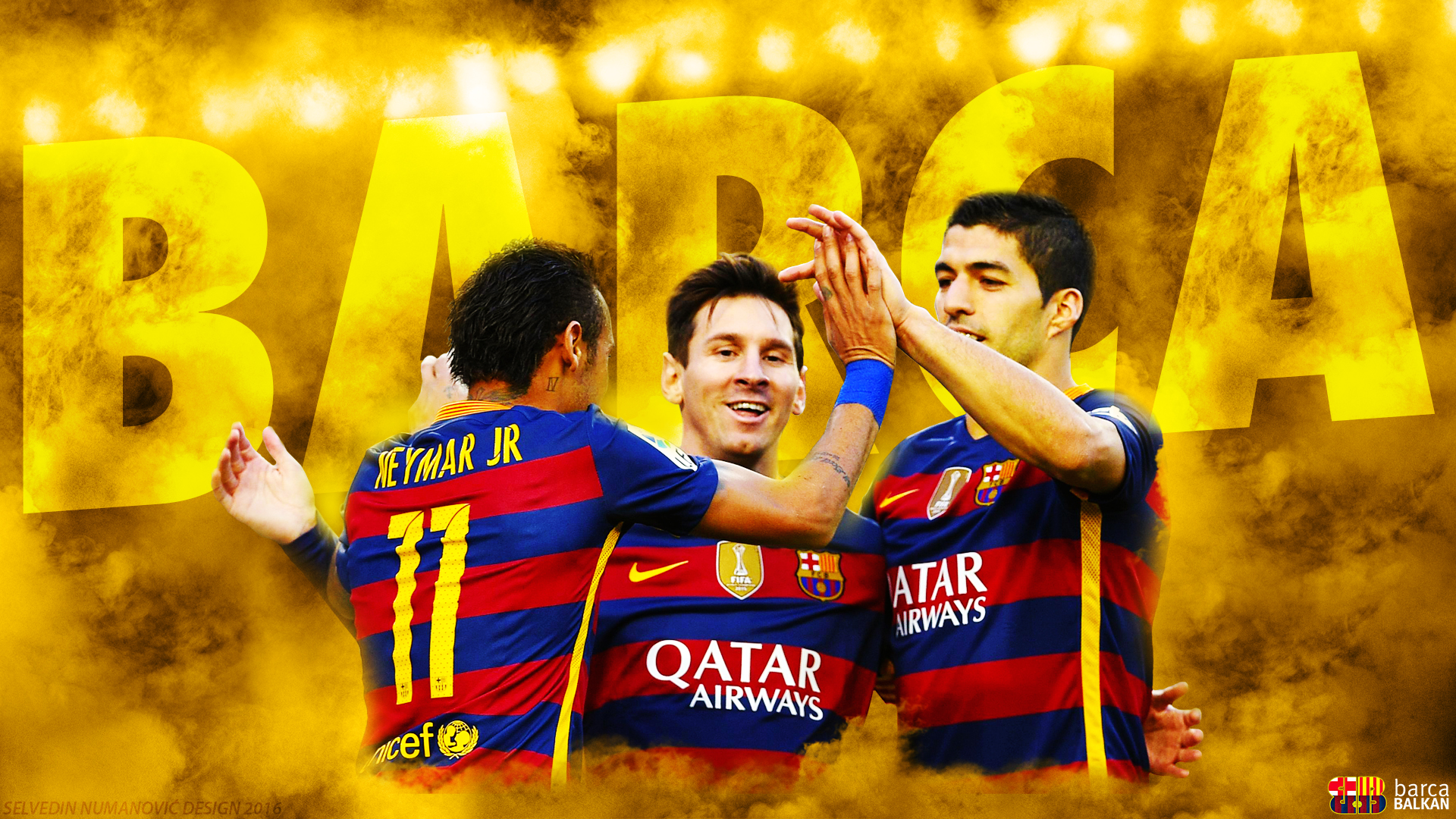 Messi Suarez Neymar HD Wallpaper By Selvedinfcb On