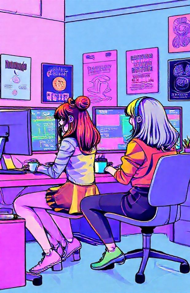 Dual Monitor Wallpaper Girls