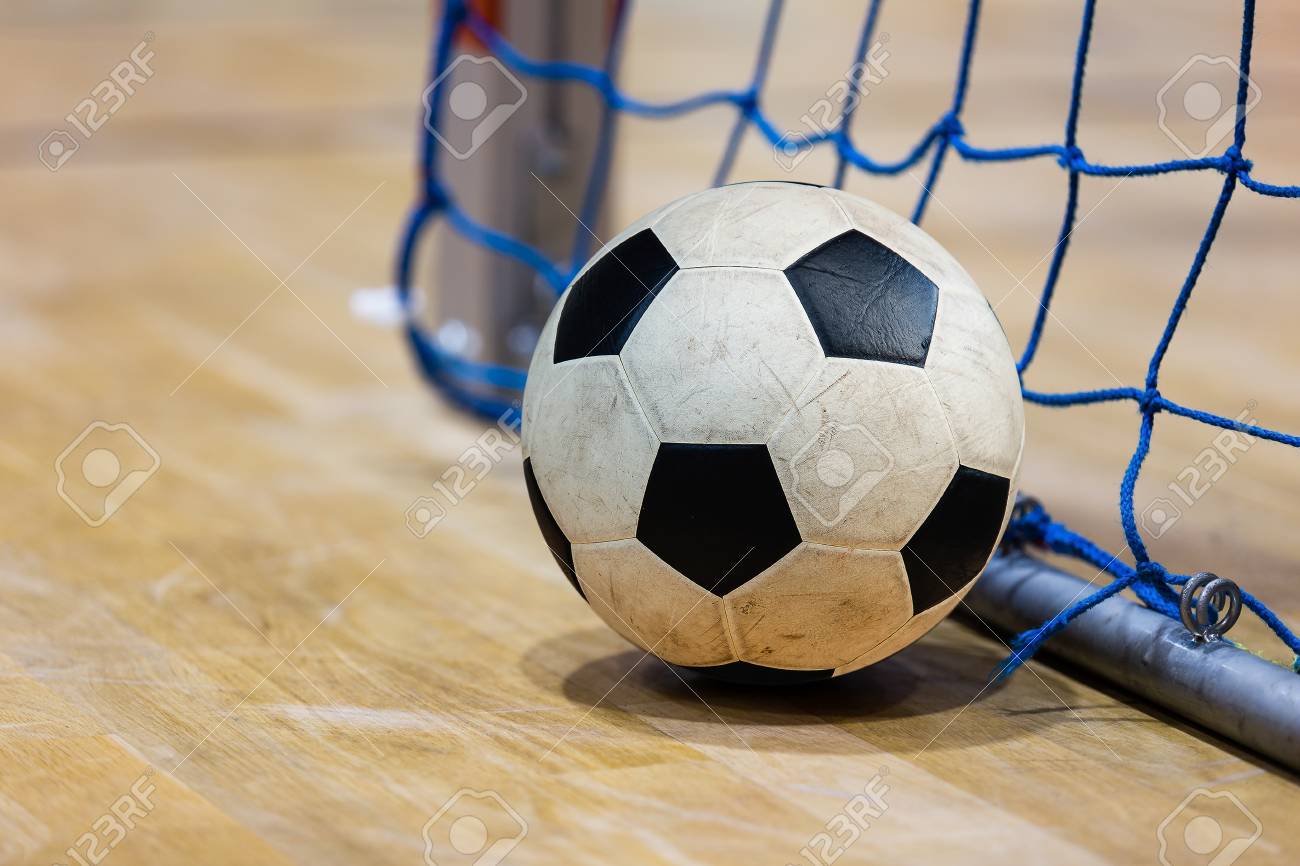 Football Futsal Ball Goal And Floor Indoor Soccer Sports Hall