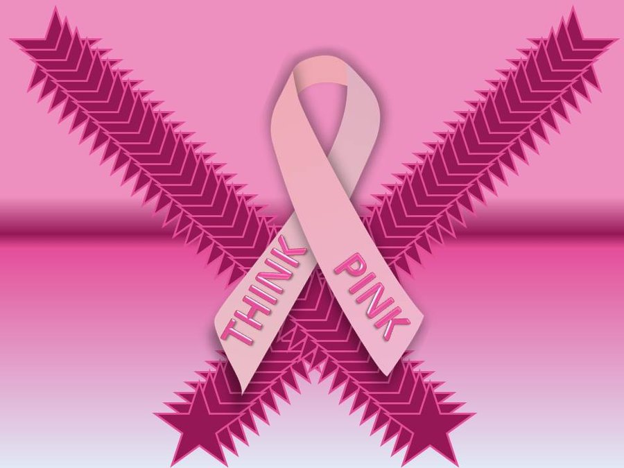Think Pink Breast Cancer Background Wallpaper By