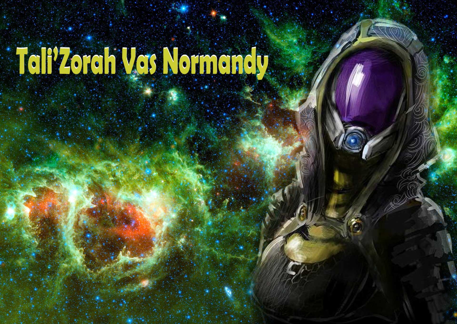 Tali Zorah Vas Normandy Wallpaper With The Heart And Soul Nebulae In