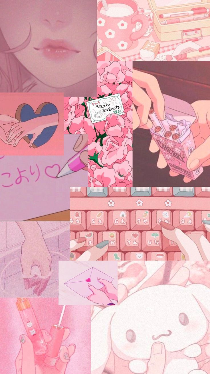 Pink Aesthetic Anime Wallpaper