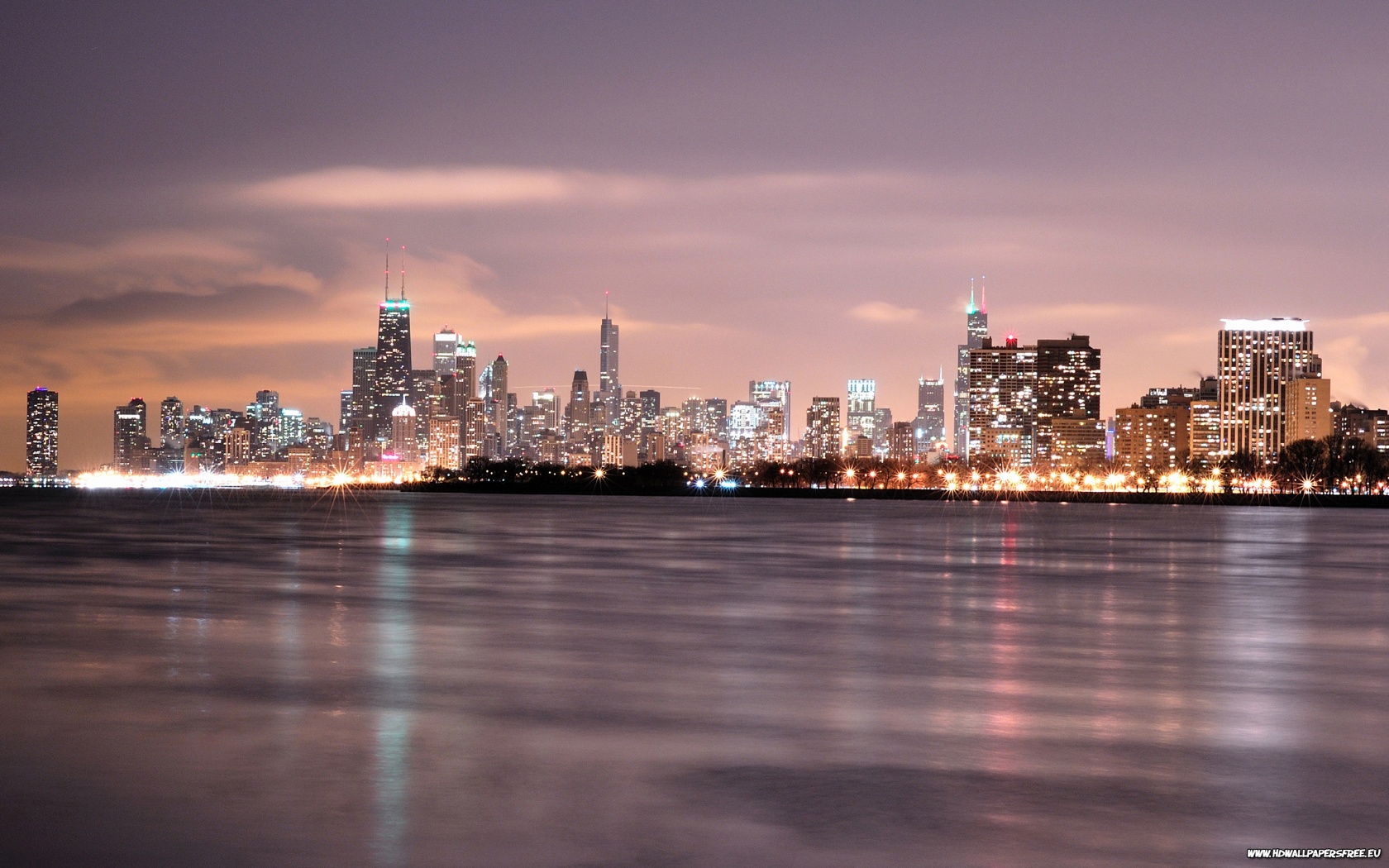 Chicago Skyline Wallpaper Desktop iPad Background In