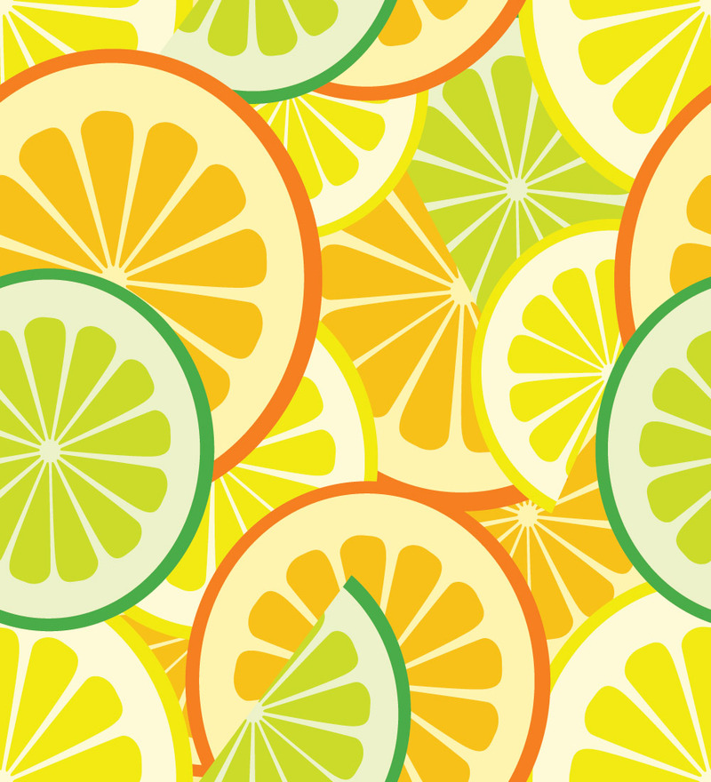 Print a Wallpaper Citrus Pattern Wallpaper by Print A Wallpaper Online