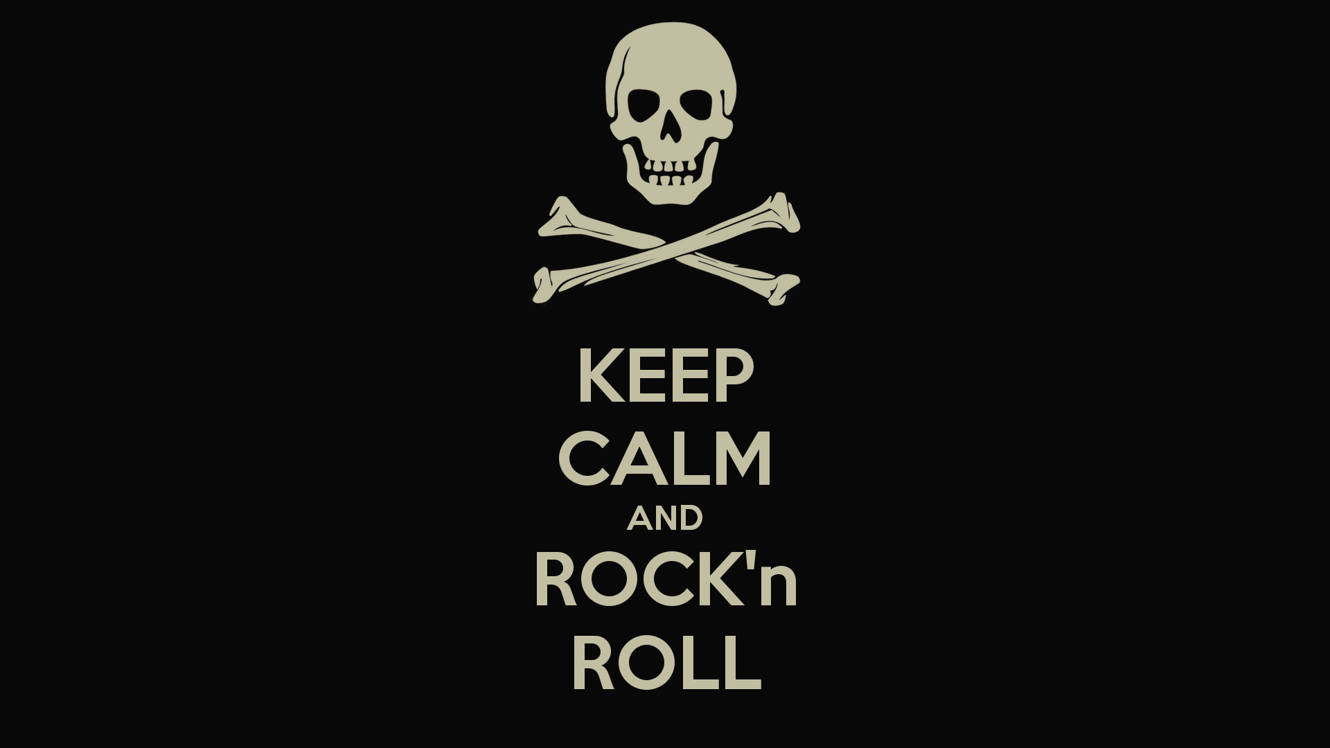 Keep Calm And Rock N Roll Poster Gustavo O Matic