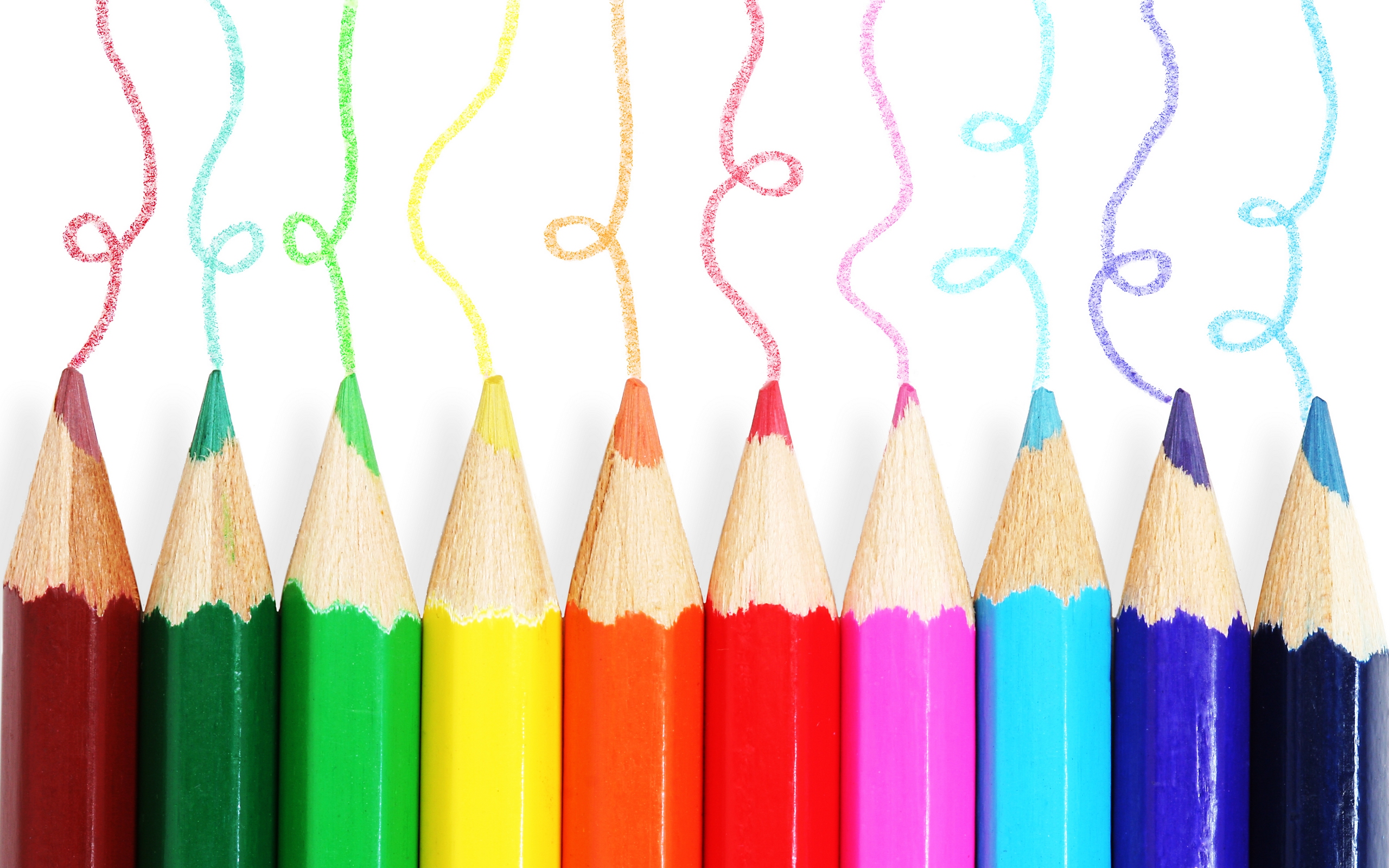 Pencils Image Colored HD Wallpaper And Background