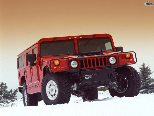 Auto H Hummer Red H1