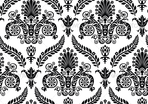 Seamless Renaissance Wallpaper Patterns Decorative