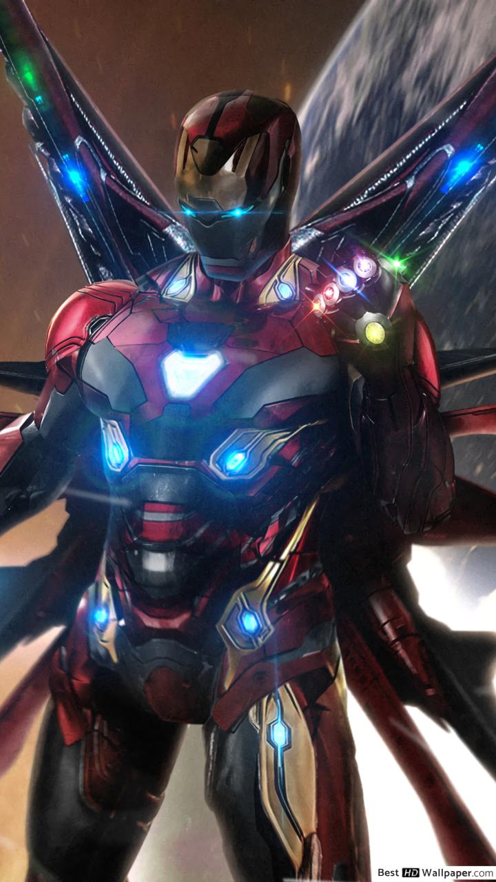 Avengers Endgame Iron Man Infinity Stones HD Wallpaper