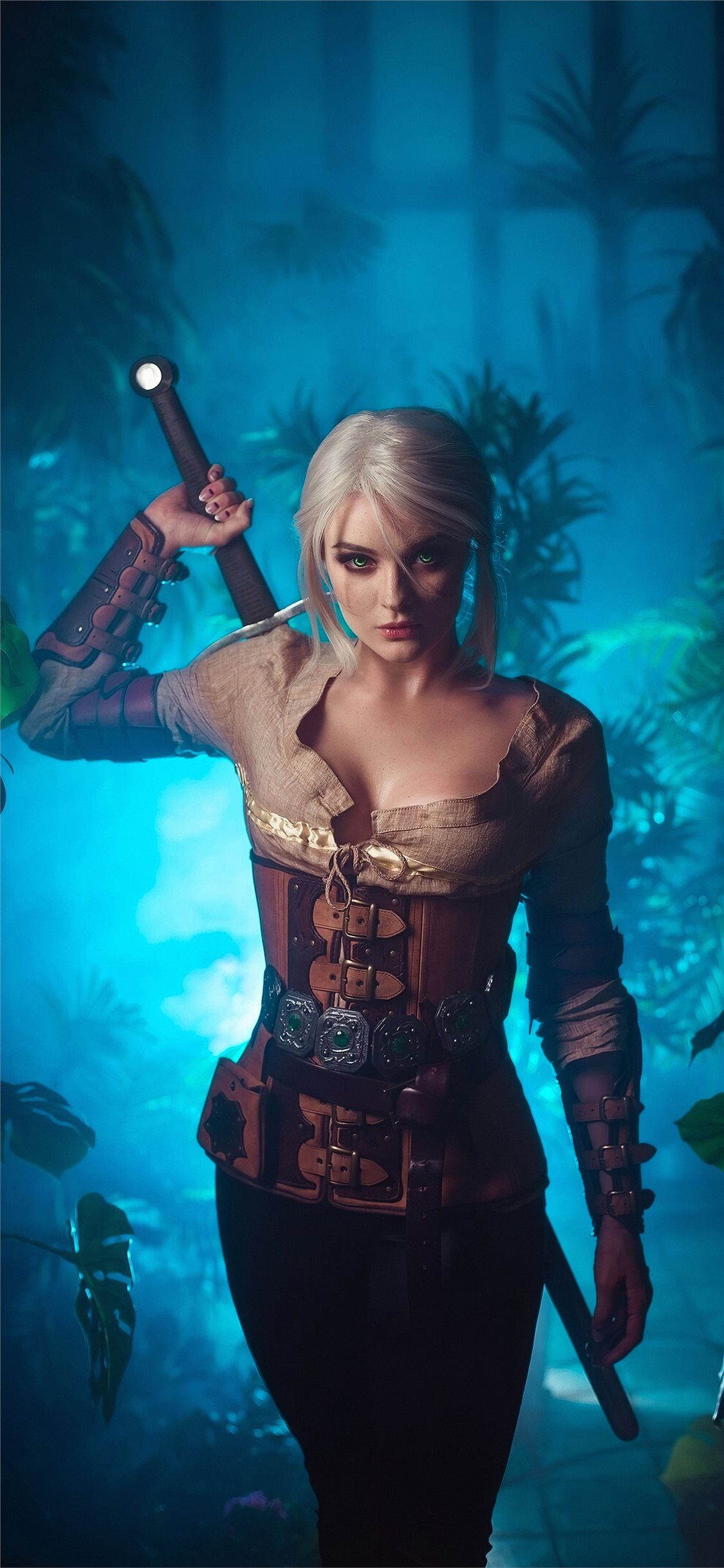 Witcher Ciri Art iPhone X Wallpaper