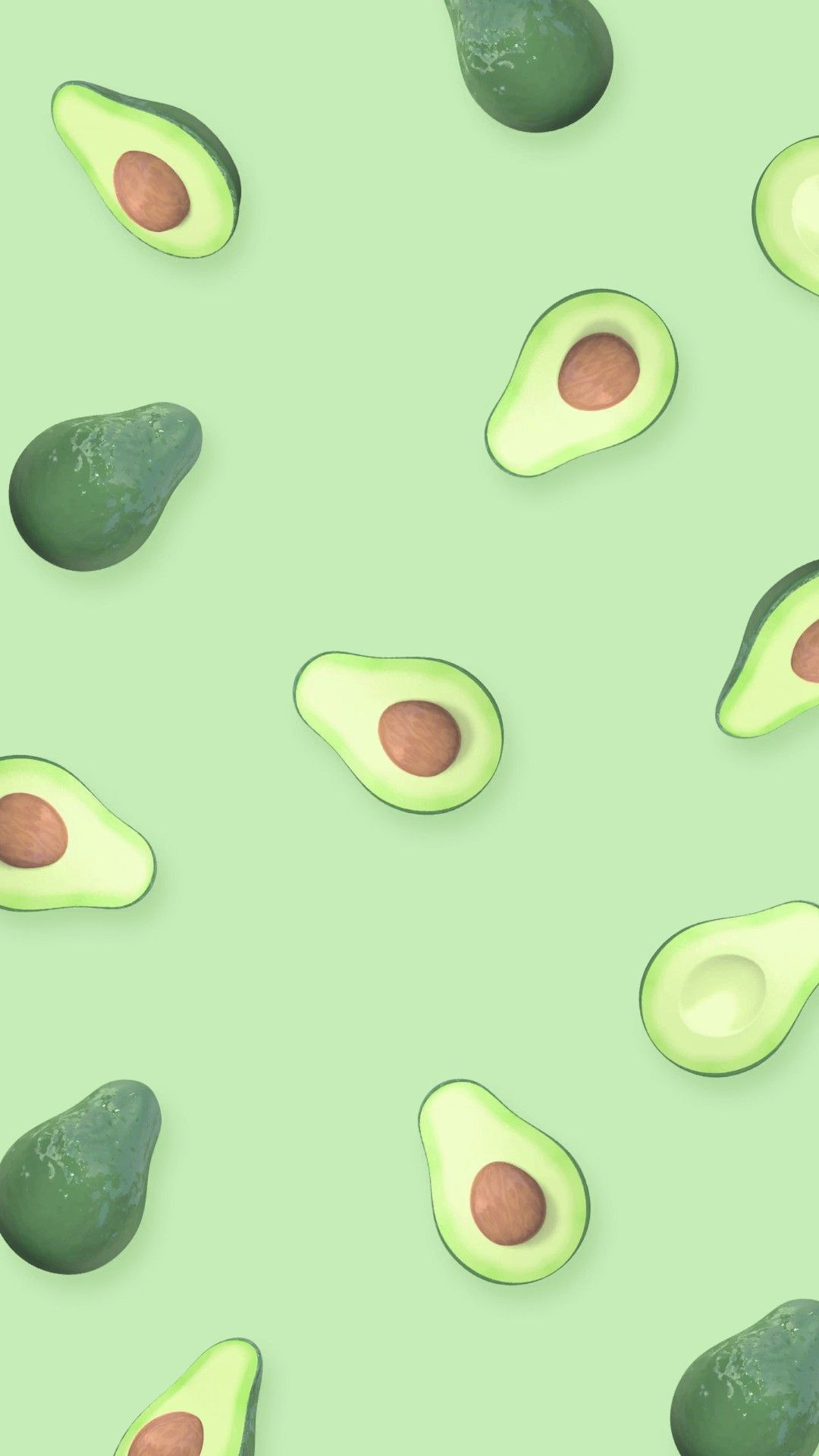 iPhone Aesthetic Cute Avocado Wallpaper