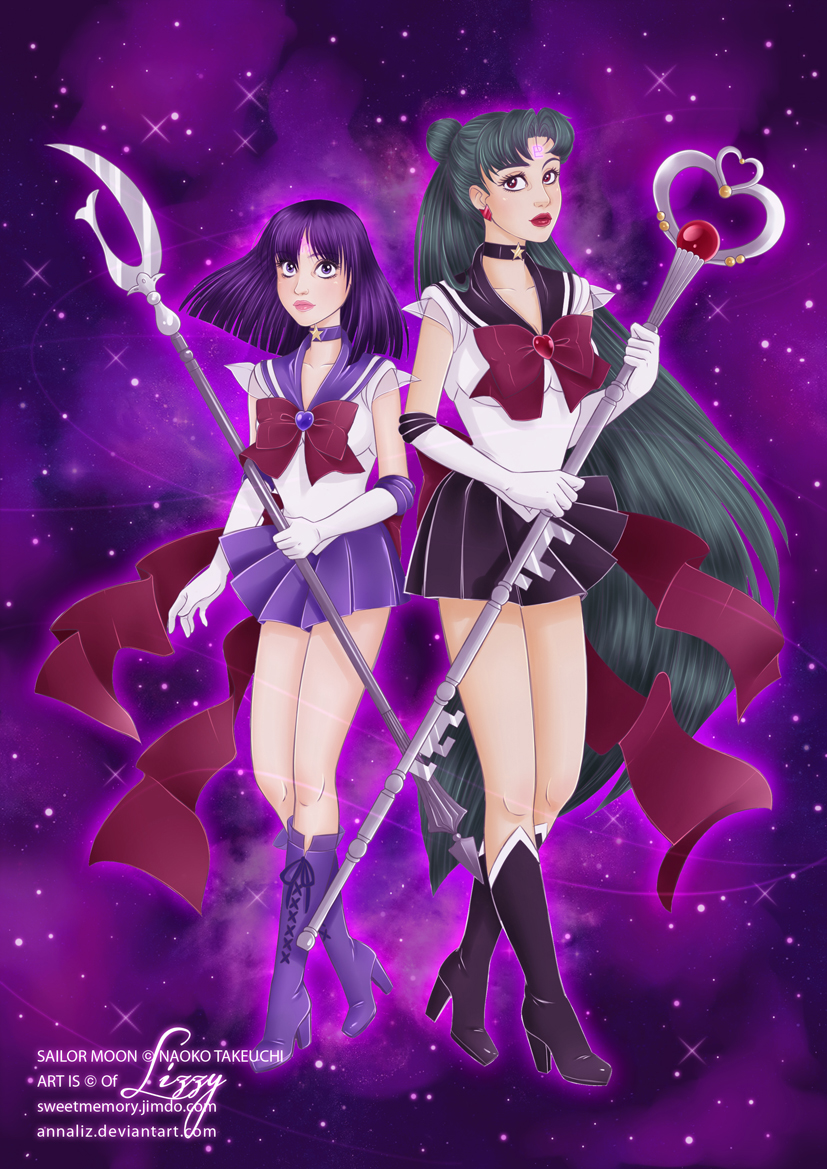 Sailor Pluto And Saturn By Annaliz