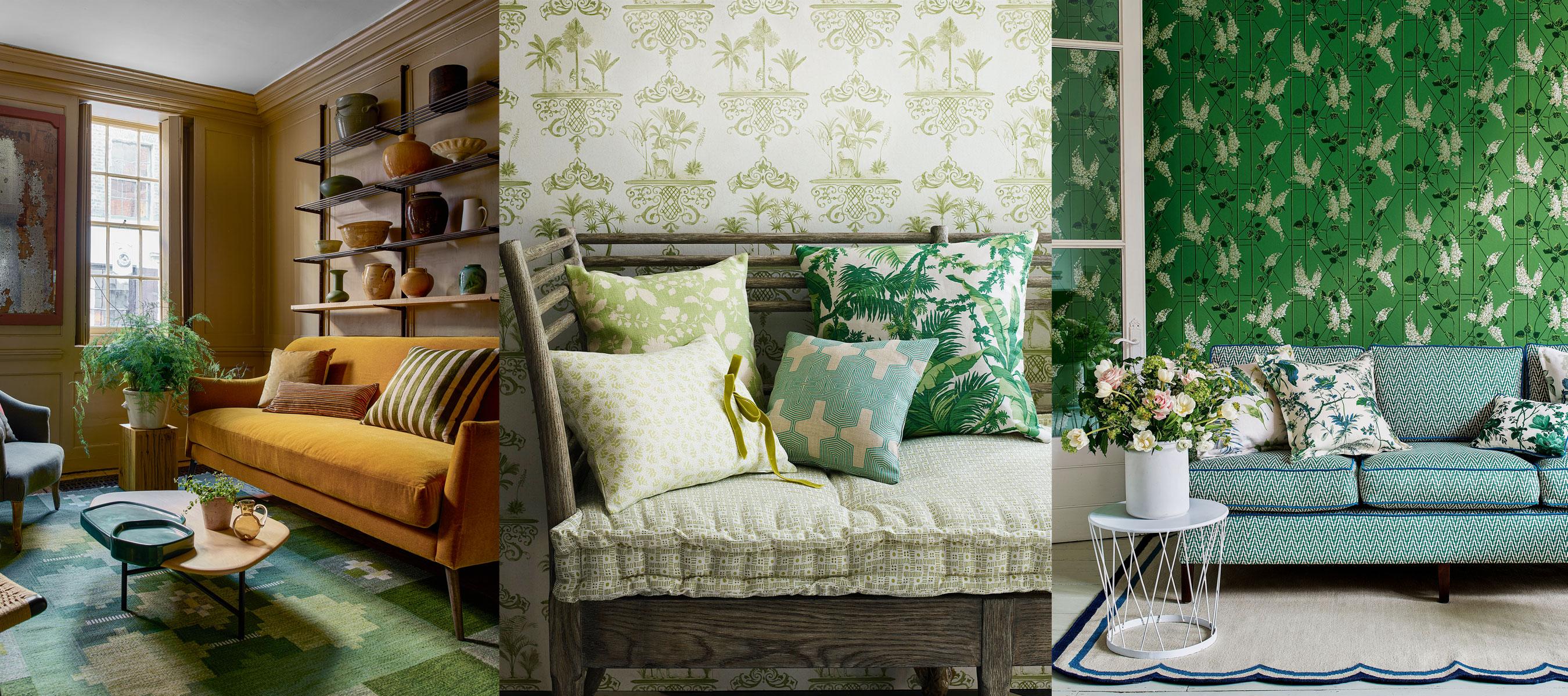Green Living Room Ideas Gorgeous Verdant Schemes