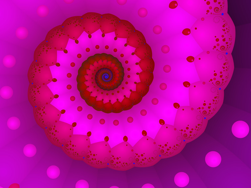 Fractal Art By Vicky Red And Pink Wallpaper