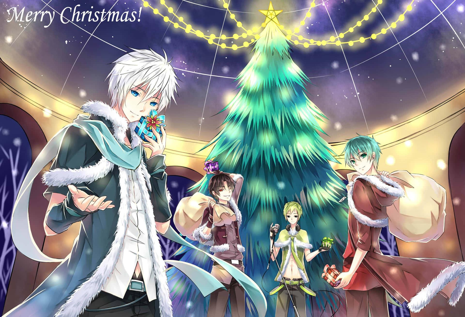 Celebrate Christmas With Manga And Anime Wallpaper