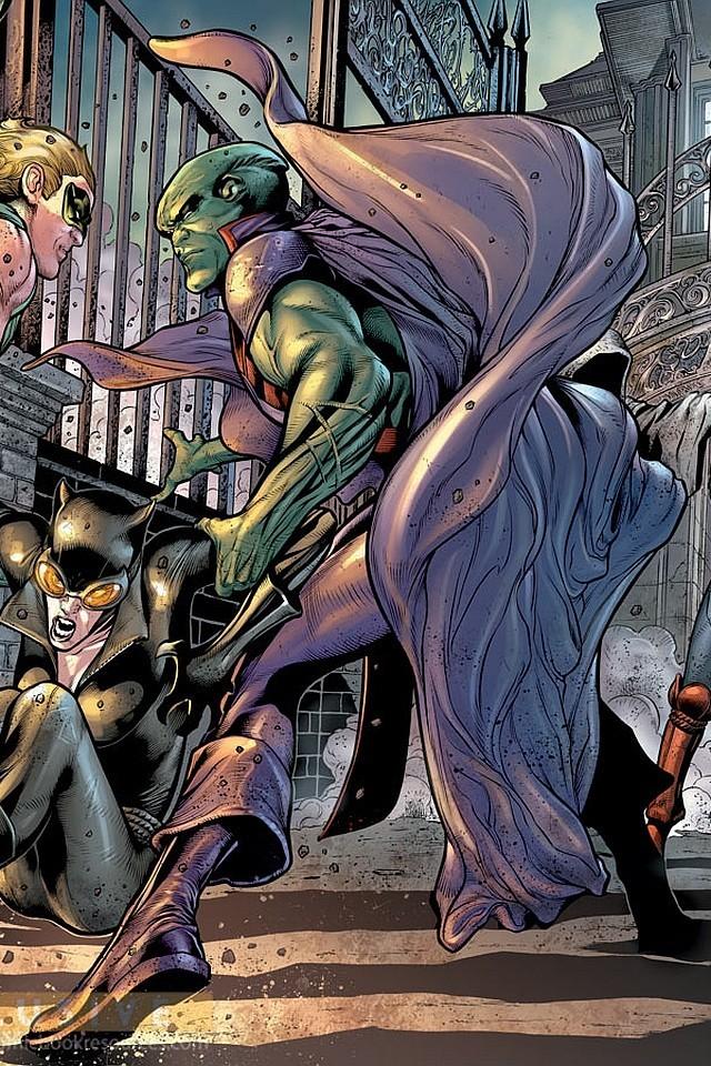 Katana Catwoman Green Arrow Martian Manhunter Wallpaper