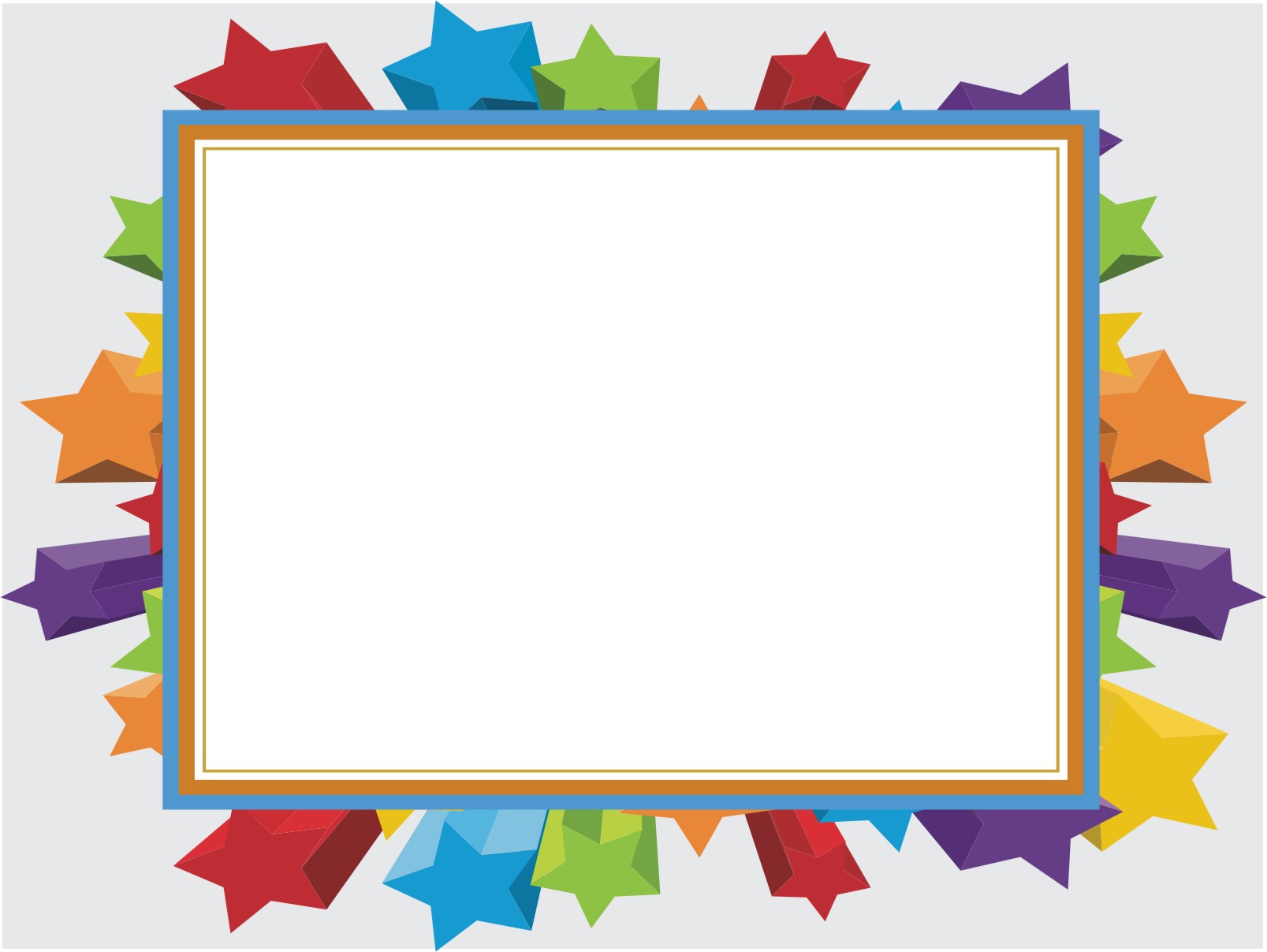 Stars Frame Background For Powerpoint Animated Ppt Templates