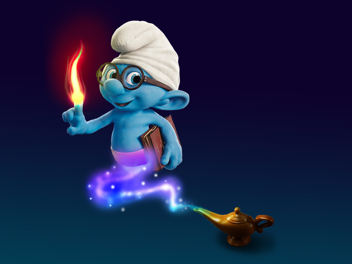 Make Smurf Wallpaper With Photoshop Montage 10steps Sg