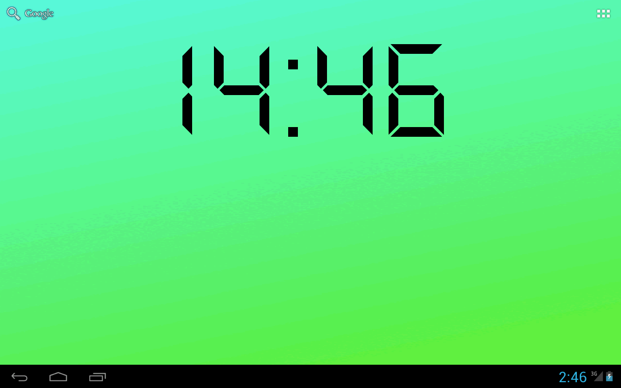get this digital clock wallpaper which is always showing the