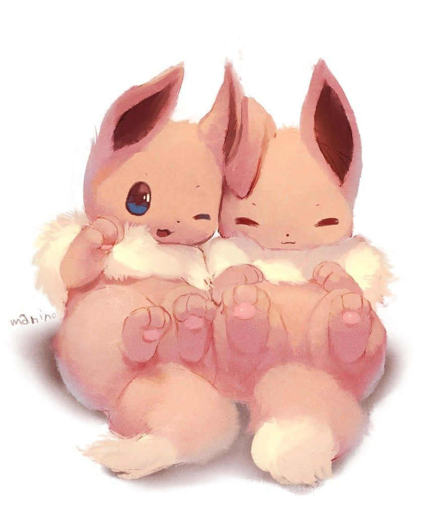 Cute Pikachu And Eevee Wallpaper